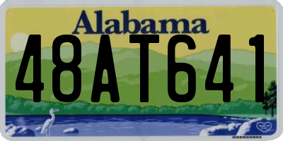 AL license plate 48AT641