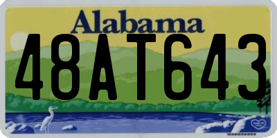 AL license plate 48AT643