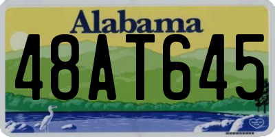 AL license plate 48AT645