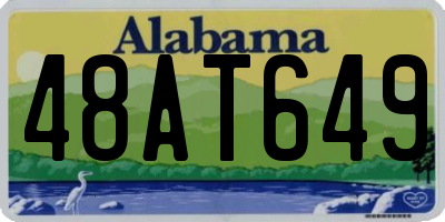 AL license plate 48AT649