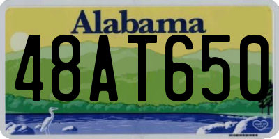 AL license plate 48AT650