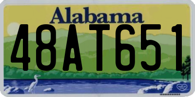 AL license plate 48AT651
