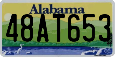 AL license plate 48AT653