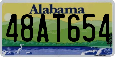 AL license plate 48AT654