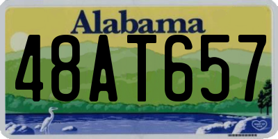 AL license plate 48AT657