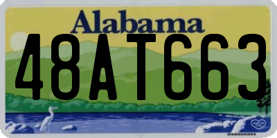 AL license plate 48AT663