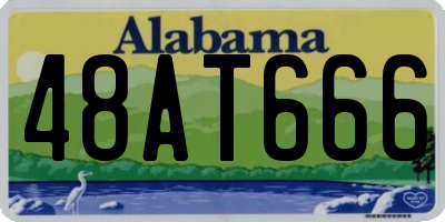 AL license plate 48AT666