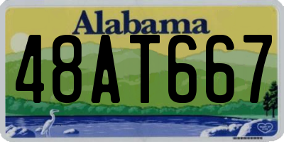 AL license plate 48AT667