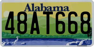 AL license plate 48AT668