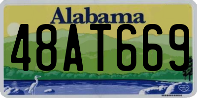AL license plate 48AT669