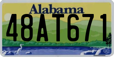 AL license plate 48AT671