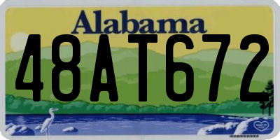 AL license plate 48AT672