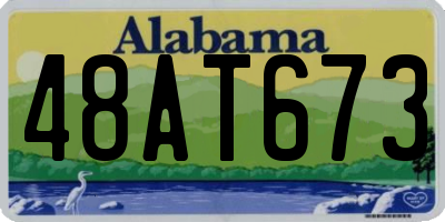 AL license plate 48AT673