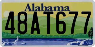 AL license plate 48AT677
