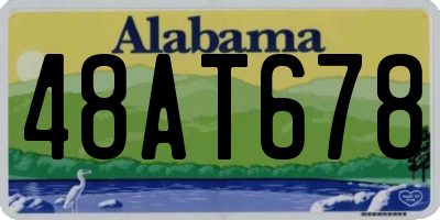 AL license plate 48AT678