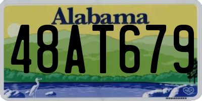 AL license plate 48AT679