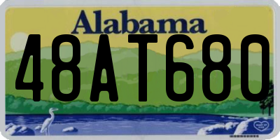 AL license plate 48AT680