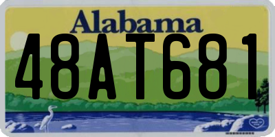 AL license plate 48AT681