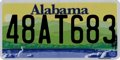AL license plate 48AT683