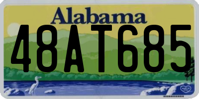 AL license plate 48AT685