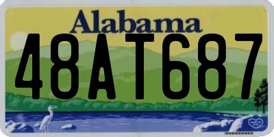 AL license plate 48AT687