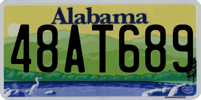 AL license plate 48AT689