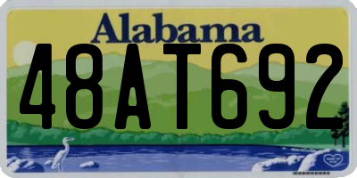 AL license plate 48AT692