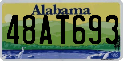 AL license plate 48AT693