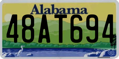 AL license plate 48AT694