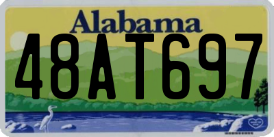 AL license plate 48AT697