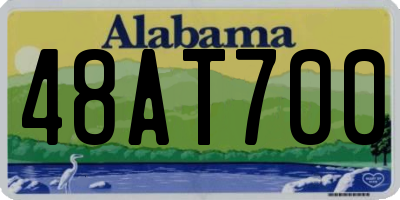 AL license plate 48AT700