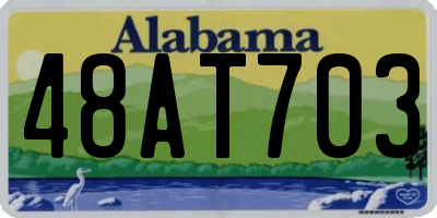 AL license plate 48AT703