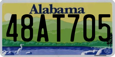 AL license plate 48AT705