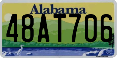 AL license plate 48AT706
