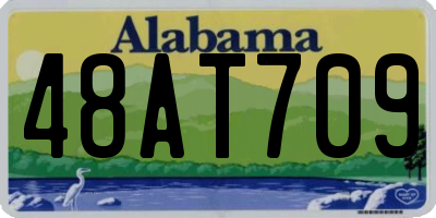 AL license plate 48AT709