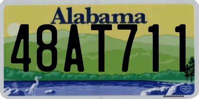 AL license plate 48AT711