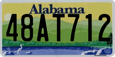 AL license plate 48AT712