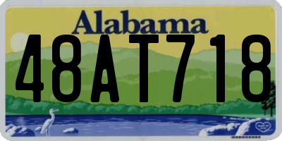 AL license plate 48AT718