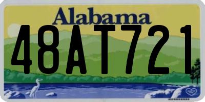AL license plate 48AT721