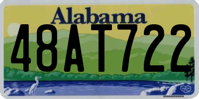 AL license plate 48AT722