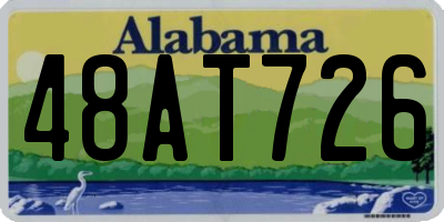 AL license plate 48AT726