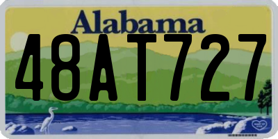AL license plate 48AT727