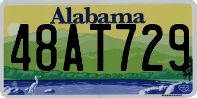 AL license plate 48AT729