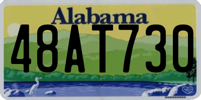 AL license plate 48AT730