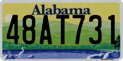 AL license plate 48AT731
