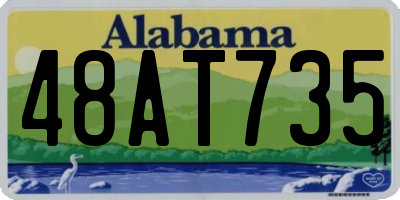 AL license plate 48AT735