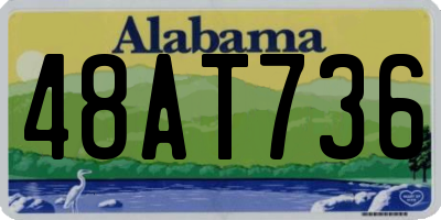 AL license plate 48AT736