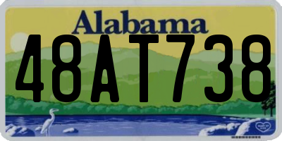 AL license plate 48AT738
