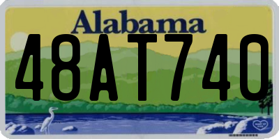 AL license plate 48AT740