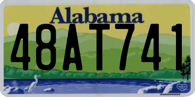 AL license plate 48AT741